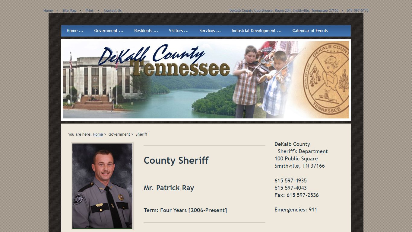 County Sheriff - DeKalb County, Tennessee